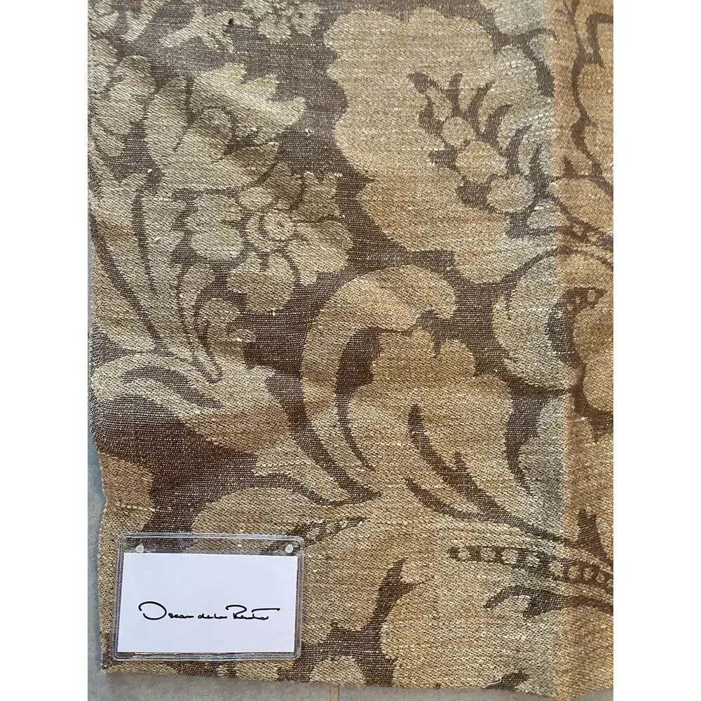 Lee Jofa Oscar de la Renta Jacquard Sample + Thomas O'Brien Velvet Stripe 25x25